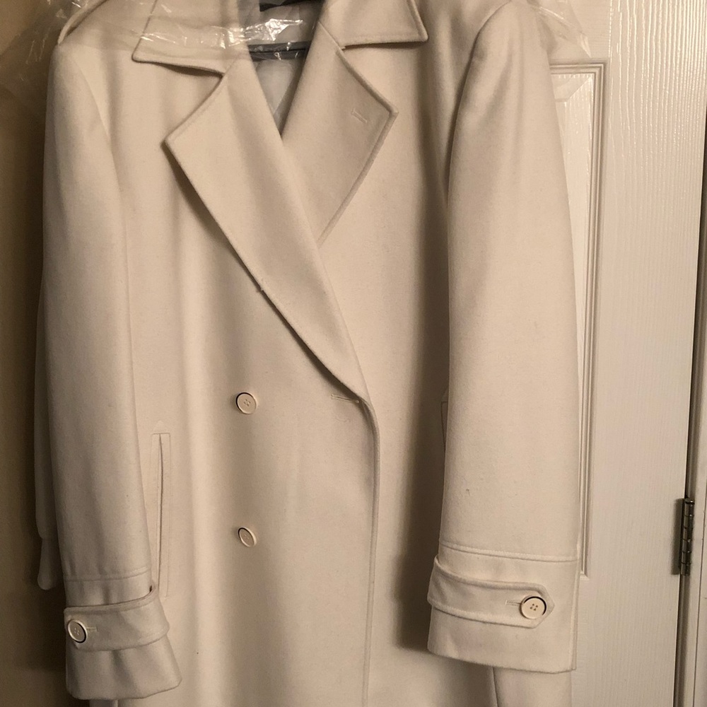 Double breasted wool coat